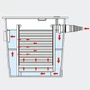 Kép 5/7 - CBF-350 Mechanikus és biológiai tóvíz szűrő 6000 vagy 12000 literes tóhoz